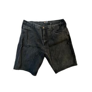 Route 66 Men's Relaxed Fit Black Denim Jean Shorts 100% Cotton Size 30 Casual